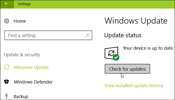 Windows "naujinimo