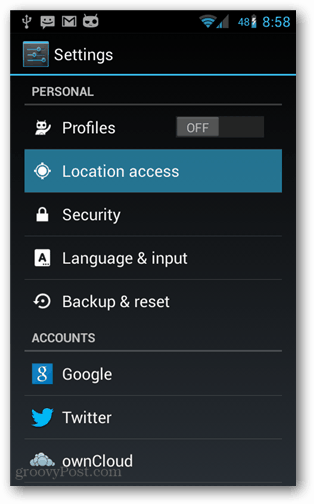 Kaip išjungti „Google“ vietos žinomumą „Android“ mobiliesiems