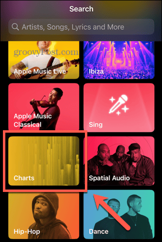 Apple muzikos topų kategorija