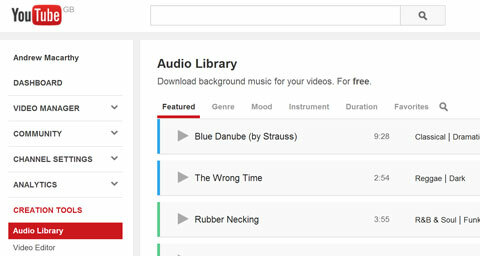 „YouTube“ garso biblioteka