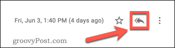 „Gmail“ numatytoji atsakymo parinktis