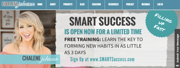 Chalene Johnsono „Smart Success“ produkto reklama