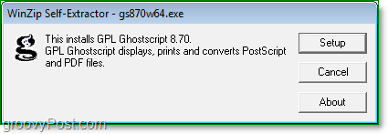 kaip įdiegti "ghostscript" Windows 7 