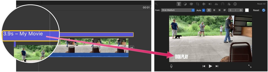 Vaizdo įrašų redagavimas naudojant „iMovie“ pavadinimą „iMovie“
