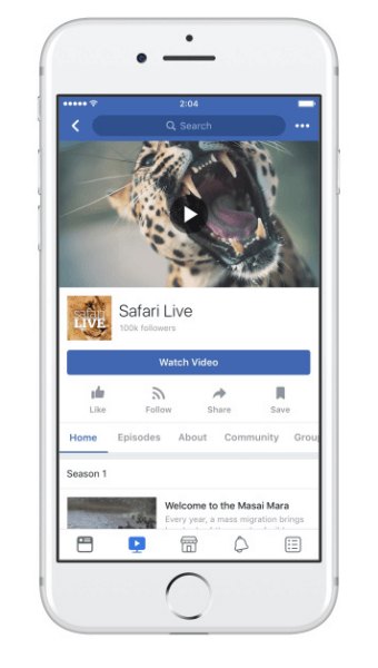 „Facebook Show Pages“ leidžia sklandžiai kurti ir publikuoti naujus skirtukus „Žiūrėti“.